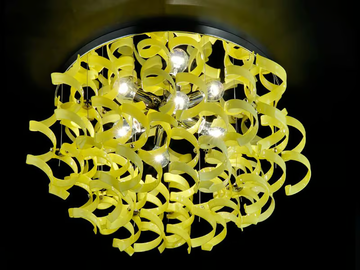 ASTRO - Crystal ceiling lamp by Metal Lux - view 3